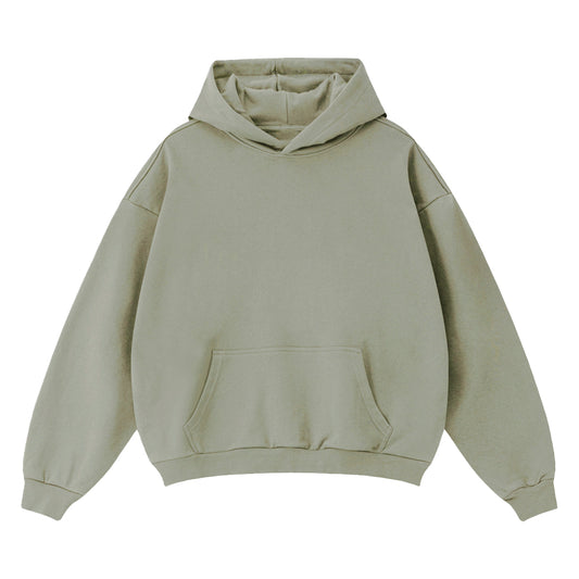 Ray Studios Cropped Drop Shoulder Heavyweight Oversized Hoodie (460GSM)